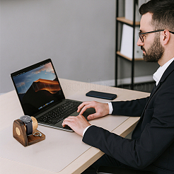 Настольный деревянный держатель для часов&nbsp;ODIS-WH0108-011