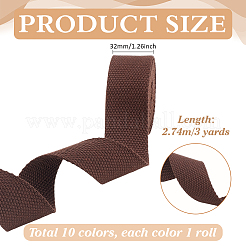 10 рулон поликоттоновой ленты 10 цветов&nbsp;OCOR-PH0004-82B