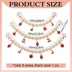 Алюминиевые удлинители для ремней сумочек&nbsp;AJEW-WH0248-912