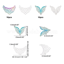 40 шт. 4 стиля ионного покрытия (IP) 201 нержавеющая сталь люстра компонентные соединения&nbsp;STAS-DC0001-71
