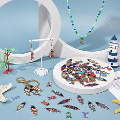 60шт 15 стиля подвески из сплава с эмалью&nbsp;FIND-AR0006-77