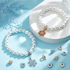 16 шт. 2-х цветные латунные трубчатые дужки&nbsp;KK-SC0005-59