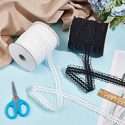 30 ярд чинлоновой плиссированной цветочной ленты&nbsp;OCOR-WH0046-73B