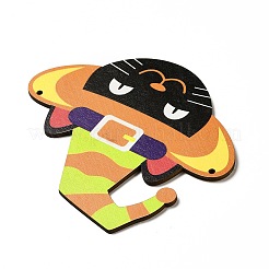 Большие подвески из дерева с односторонним принтом&nbsp;WOOD-I010-10A