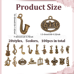 Подвески из сплава 100 шт.&nbsp;FIND-WH0126-746