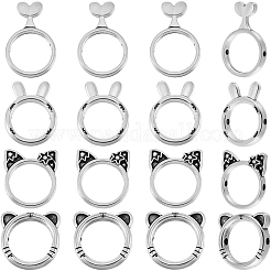 80шт. 4-х стилевая оправа из сплава&nbsp;FIND-SP0004-12AS