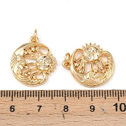 Латунные микро проложить кубического циркония подвески&nbsp;KK-L255-05G