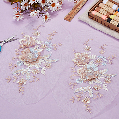 2 шт. Компьютеризированная вышивка ткань утюгом / пришить патчи&nbsp;PATC-HY0001-93A