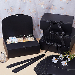 Картонные бумажные подарочные упаковочные коробки с лентой&nbsp;CON-WH0107-60A