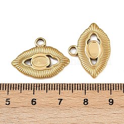 Оправы для подвесок из нержавеющей стали 304 в виде кабошонов&nbsp;STAS-A194-02G