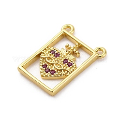 Латунные микро проложить кубического циркония подвески&nbsp;KK-U066-21B-G