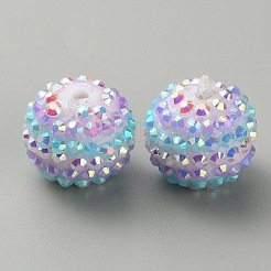 Полосатый узор из смоляных стразов RESI-WH0034-20J