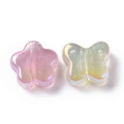 УФ-покрытие Радужные переливающиеся светящиеся акриловые бусины&nbsp;OACR-E010-12