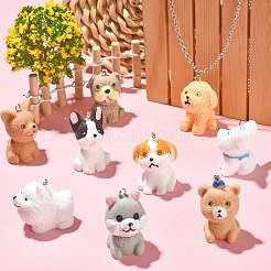 18шт 9 стиля непрозрачные подвески из смолы&nbsp;RESI-CJ0003-42