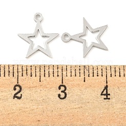 925 подвеска из стерлингового серебра с полыми звездами&nbsp;STER-B005-38P