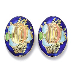 Бусины ручной работы перегородчатой CLB-Z001-02G