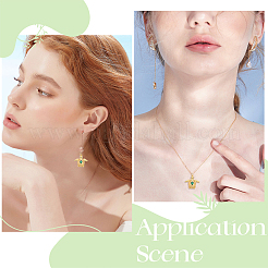 8шт латунные подвески с микропаве и кубическим цирконием&nbsp;KK-BBC0018-75