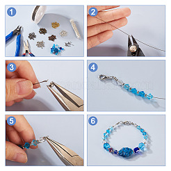 480 шт. 6-х цветные железные крышки для бусин&nbsp;IFIN-PJ0001-01