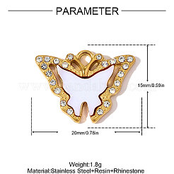 Подвески из нержавеющей стали 304 из смолы&nbsp;STAS-OY009-01G