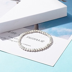 Браслет из бисера из сплава в форме сердца для женщин&nbsp;BJEW-JB07722-02