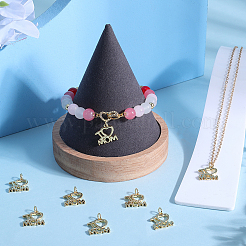 8 шт. подвески из латуни на подставку ко Дню матери&nbsp;KK-BBC0013-94