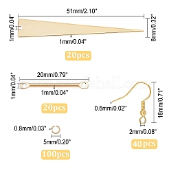 Набор для изготовления сережек с подвесками в форме геометрии своими руками&nbsp;FIND-AR0002-13
