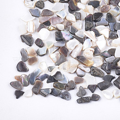 Черные бусины из ракушек для губ&nbsp;MRMJ-S034-07