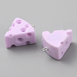 Непрозрачные подвески из искусственной смолы&nbsp;RESI-WH0020-041