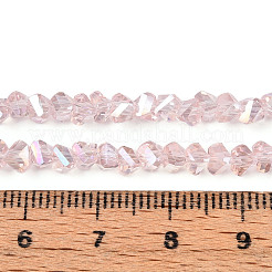 Гальванизируйте прозрачное стекло бисер нитей&nbsp;GLAA-N021-4mm-10