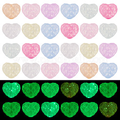 Светящиеся прозрачные акриловые бусины&nbsp;LACR-TA0001-07E