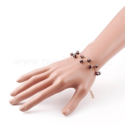 Браслеты из бисера ручной работы сглаз лэмпворк&nbsp;BJEW-JB05855-02