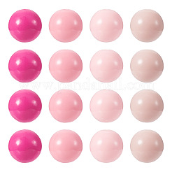 20шт 4 цвета непрозрачные акриловые бусины&nbsp;MACR-TA0002-51B