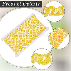 Бусины-пайетки из полиэстера&nbsp;OCOR-WH20004-06F