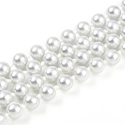 Длинные ожерелья из круглых бусин из запеченного стекла толщиной 8.2 мм&nbsp;HY-T002-03A