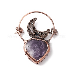 Природный аметист большие кулоны&nbsp;G-I324-04R-02