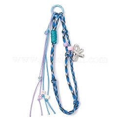 5 шт. 5-цветные веревки-шнуры из полиэстера и спандекса для подвесных украшений&nbsp;HJEW-JM04291