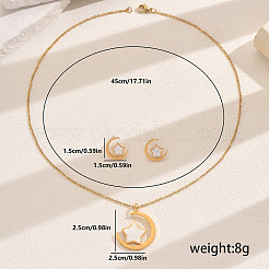 Элегантный комплект украшений из нержавеющей стали 201 для ежедневного ношения&nbsp;XK7851