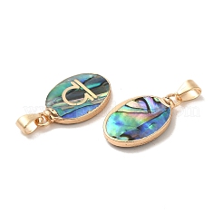 Подвески созвездия из натуральных ракушек пауа&nbsp;KK-P265-01G-07