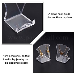 Прозрачные акриловые подставки с наклонной спинкой&nbsp;LS-NDIS-WH0006-13