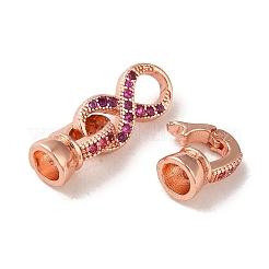 Стойка покрытие латунь проложить прозрачный кубический цирконий застегнуть застежки&nbsp;KK-M285-31A-01RG