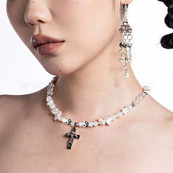 50 шт. бусины из натурального пресноводного ракушечника&nbsp;SHEL-NB0001-55B