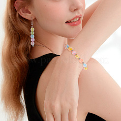 Набор для самостоятельного изготовления браслета из круглых акриловых бусин&nbsp;DIY-TA0009-87