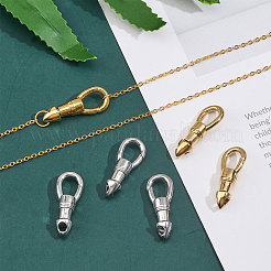 6 шт. 2-х цветные карабины из нержавеющей стали 304&nbsp;STAS-GL0001-03