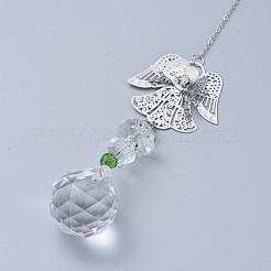 Хрустальный шар люстра призма украшения висит ловец солнца&nbsp;AJEW-I040-11B