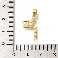 Стойки обшивки латунь микро проложить Циркон подвеску&nbsp;KK-Z086-63G-01