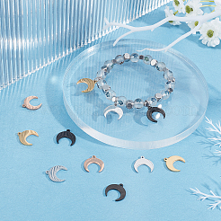 16шт 4 цвета подвески из нержавеющей стали&nbsp;STAS-UN0024-35