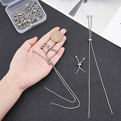 12шт 2 стиля регулируемый браслет из нержавеющей стали 304 изготовление&nbsp;MAK-UN0001-22