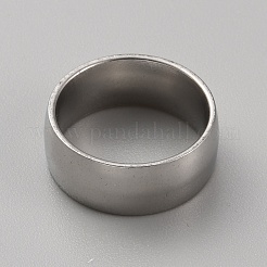 Простое кольцо из нержавеющей стали 201 для женщин&nbsp;RJEW-WH0015-02A