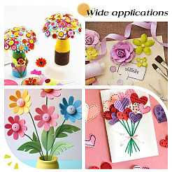 220 шт. 11 цвета ворсовые цветочные украшения аксессуары&nbsp;DIY-MA0006-89