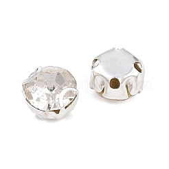 Плоские круглые пришивные бусины-монти со стразами&nbsp;STAS-B107-01C-01S